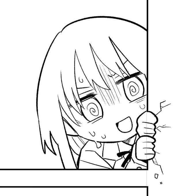 コマ破壊るり #おかしなエルフと女子高生 