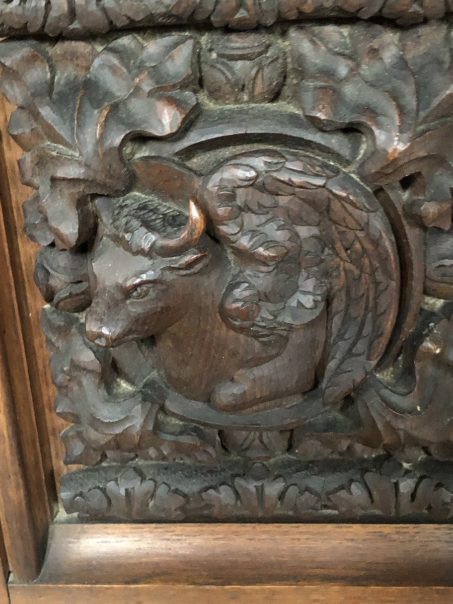 Another from last year’s holiday in Wales for #Woodensday 

St Mary’s Church Beddgelert 
 #animalsinchurches