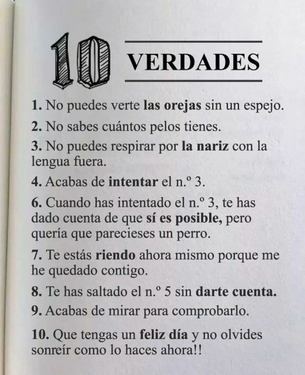 mayeprivatecha0's tweet photo. Humor: 10 verdades https://t.co/pAqVefBfJg
