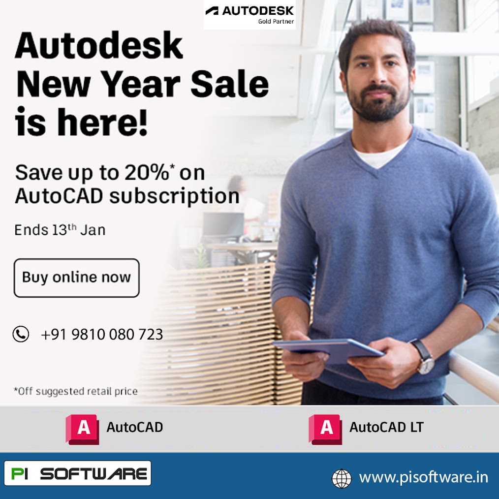 PISoftwareIndia's tweet image. Attention All AutoCAD Professionals - Get Ready to Be Wowed!
Autodesk is offering up to 20% off on AutoCAD and related products. 
🌍bit.ly/3vOy8EA
📞+91 9810 080 723
#PISoftwareIndia #PISoftware #Autodesk #flashsale #AutoCAD #offers #partners