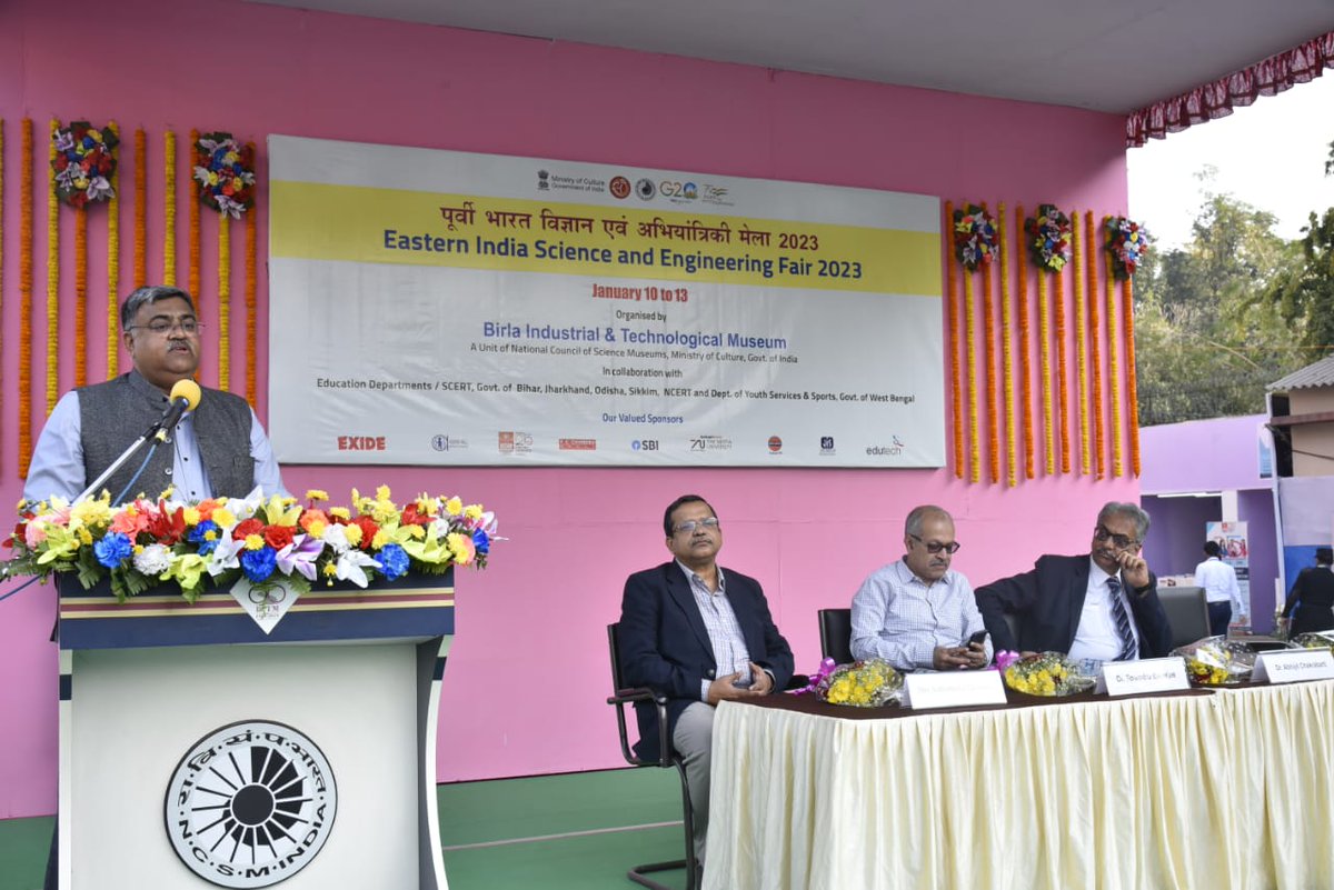 ncsmgoi's tweet photo. The Eastern India Science and Engineering Fair 2023 was inaugurated on January 10, 2023, at @BITMKolkata, a unit of @ncsmgoi.
#sciencefair #EngineeringFair #scienceandtechnology #sustainabledevelopment #contest https://t.co/BWL3vV6kT2