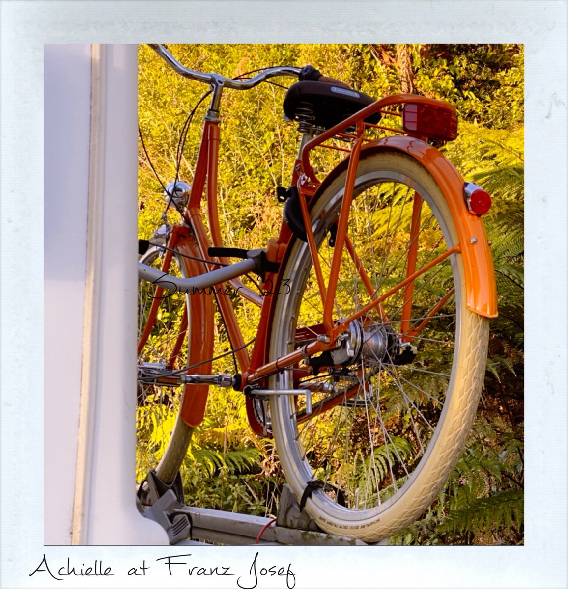 Motorhome holiday Summer ‘23. Really hot on the #WestCoast of #NewZealand hitting 30c at times according to our <a href="/KestrelMeters/">KestrelMeters.com</a> #3500. This bike saves a walk and DUI ! <a href="/achielle_/">Achielle Cycles</a>