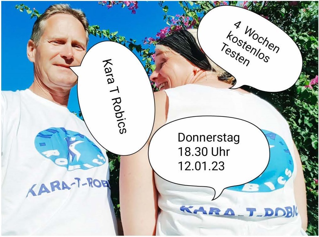 CarstenZeifang's tweet photo. Ab Donnerstag, 12.01.2023 um 18.30 Uhr 4 x kostenloses Kara-T-Robics Probetraining in Turnhalle Thuner Str. 71 möglich. Infos: https://t.co/NweMnjcdpM https://t.co/8EnVmuU3Xo