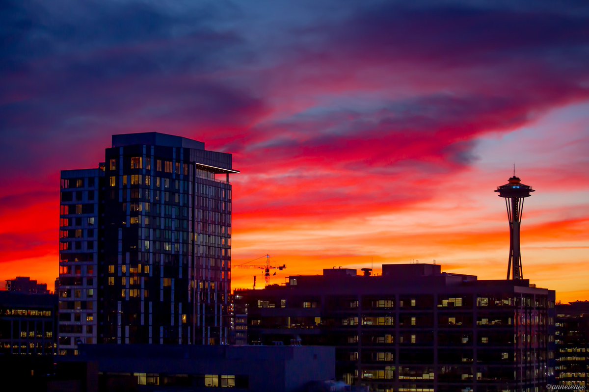 tonight’s seattle sunset, shot by me 📸