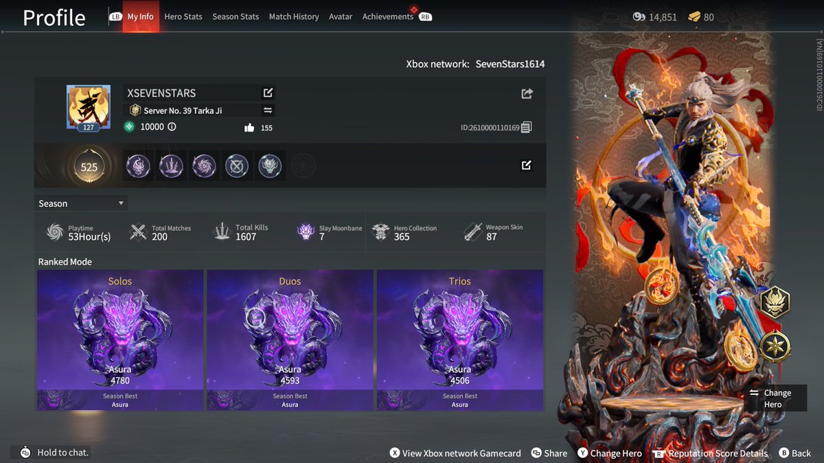 XSeven_Stars's tweet photo. Sheesshhhh Asura Rank across the board 

Feels good https://t.co/LFxJIDJLF2