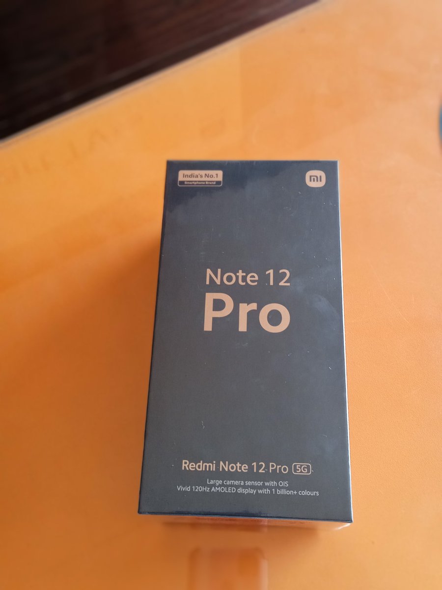 prasanthelango5's tweet photo. வாங்கியாச்சு 😊..
New launch Mobile...
@RedmiIndia
#Note12Pro https://t.co/YqrBuyt48D