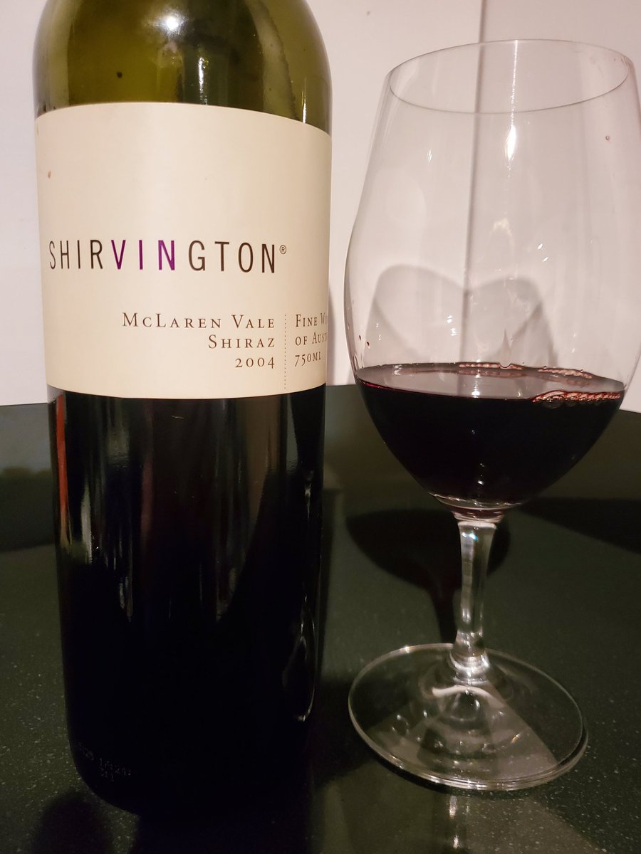 Beautifully aged, luscious and tons going on #shirvington #shiraz  #aussiewine