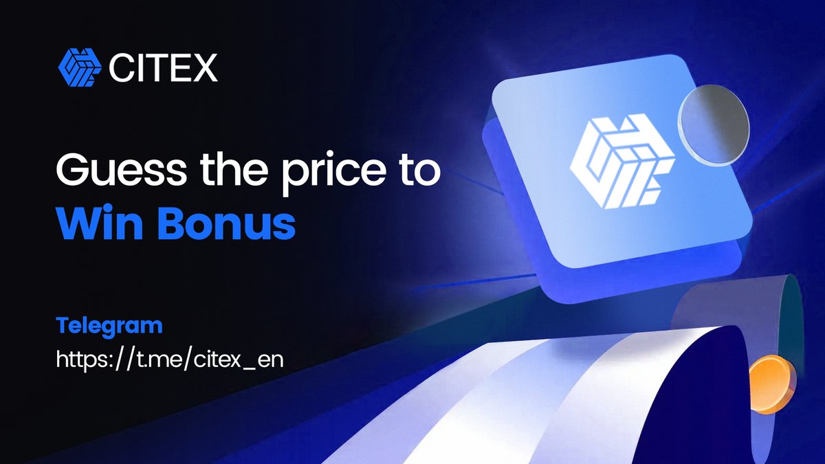 📣📢📢🥳
Guess $ETHF's price at 24:00,Jan 12th (UTC+8)  

5ppl*$10 #ETHF 
✅Fllow <a href="/Citexofficial/">CITEX</a>
✅Like, RT &amp; @ 3friends
✅Register citex.io
🤗🤗Share your answer in the comments before 20:00,12th (UTC+8) 
<a href="/EthereumFair/">Andrea Hickel</a> #Cryptos #altcoins #Bitcoin #Ethereum