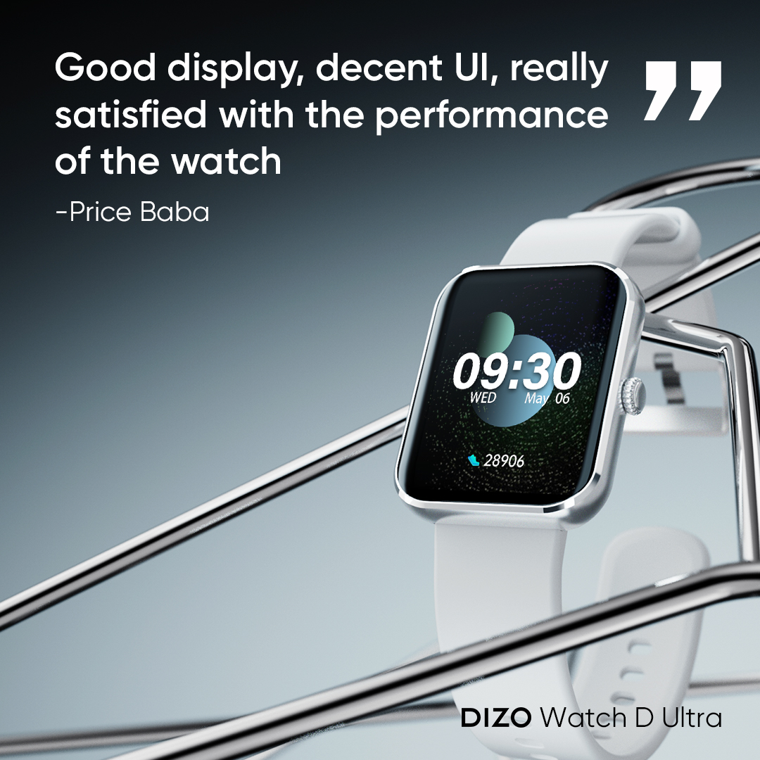 DIZOTech's tweet photo. The experts have made their mind, #DIZOWatchDUltra is all you can ask for in a calling smartwatch!
1 day to go before you experience the #CallForSharpness.
Coming for you at โน3,299/- on 12th Jan, 12 PM at Flipkart
๐ https://t.co/GUvY98tex4
#DIZO #BeDifferent https://t.co/WXMkYVhrhv