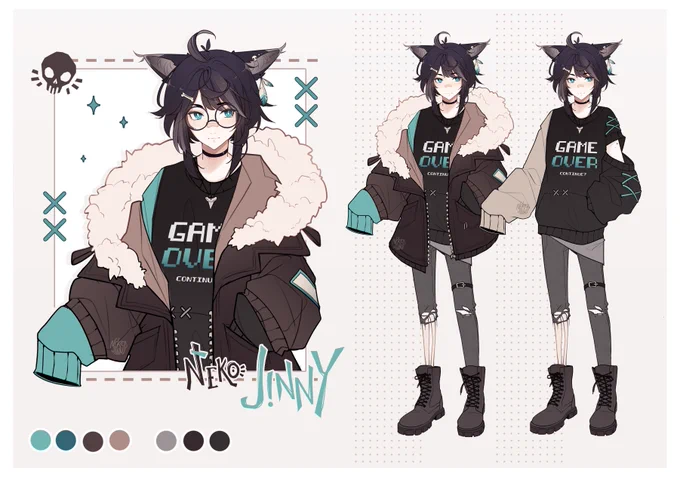 Heyo I'm Jinny, an illustrator who likes to draw Genshin and design characters I would like to share some of my favs since it's #PortfolioDay Thank you so much, RTs are much appreciated! 