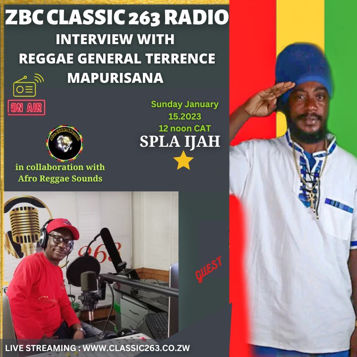 AfroSounds1's tweet photo. Sunday Stay Tuned ☑  
Special Reggae Show with Reggae Artist Spla ijah from the 
Virgin Islands 

On ZBC CLASSIC 263 RADIO 📻 
Collaboration with 
Afro Reggae Sounds https://t.co/rUuN8PnYvA
