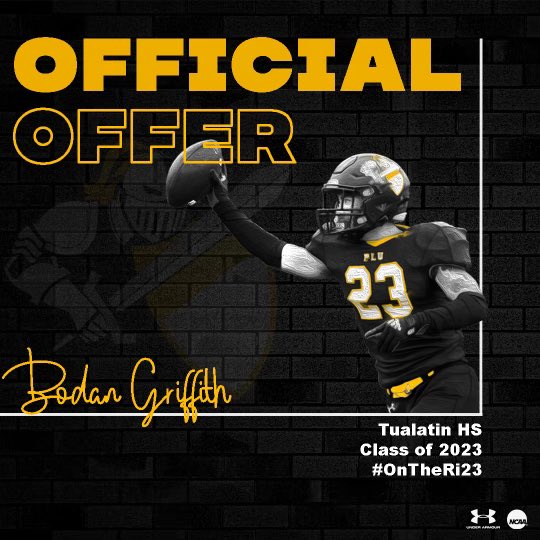 Bodan Griffith (@griffithbodan) on Twitter photo After a great zoom meeting with <a href="/BrantMcAdams/">Brant McAdams</a> <a href="/CoachCrace/">George Crace</a> I am very grateful to receive an offer from <a href="/PLUFootball/">Pacific Lutheran Football</a> After a great zoom meeting with <a href="/BrantMcAdams/">Brant McAdams</a> <a href="/CoachCrace/">George Crace</a> I am very grateful to receive an offer from <a href="/PLUFootball/">Pacific Lutheran Football</a>