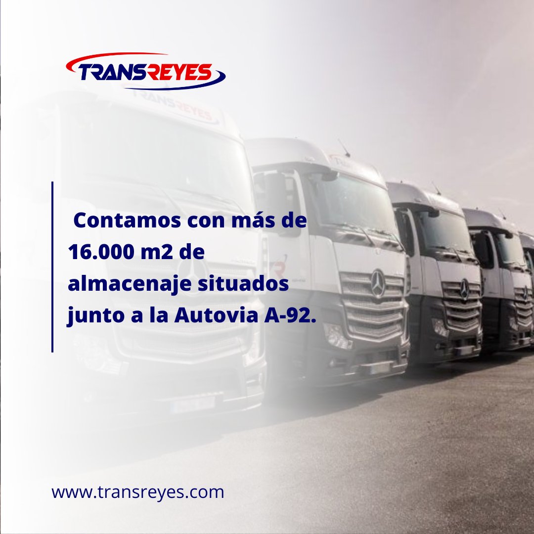 TransreyesLogis's tweet photo. Somos una empresa de transporte de mercancias por carretera que opera en el ámbito nacional e internacional con sede en Granada.

🔹Prestamos servicios de transporte y servicios logísticos.

#transreyes #transportemercancias #transportenacional https://t.co/xsFIQmlsVl