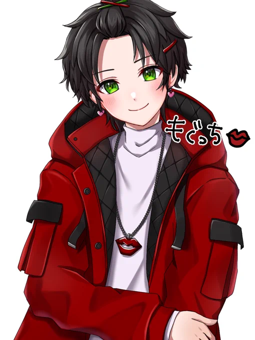 もぐっちの等身イラスト描かせてもらいましたおかまちゃんぽくなるように仕草を気をつけて描いたわよ!めちゃくちゃ元気もらえるからもぐっちの配信行ってみてね!これからもぶちカマしていけえええええ 