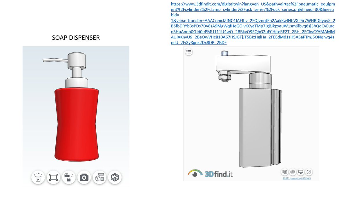 bit.ly/3CElzPQ

3Dfindit helps find #digitaltwins within just few seconds!

#separatedatbirth
#soapdispenser vs. #clamp #cylinder

#fun #3dfindit #design #mechanicalengineering #engineers #engineering  #twins #digitaltgwins #3D #3dvisualisation #designer #mechanical