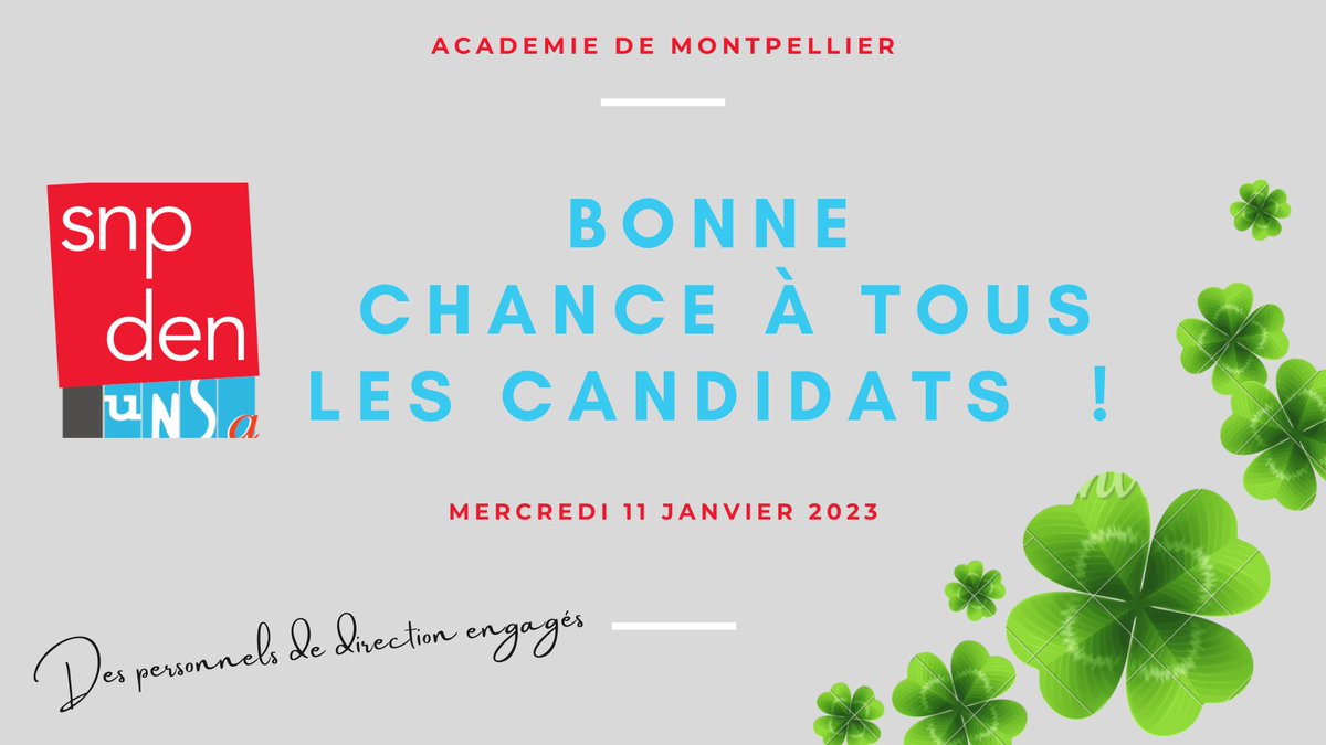SnpdenMTP's tweet photo. Le @SnpdenMTP @mar_florent souhaite bonne chance à toutes les candidates et tous les candidats au #concoursperdir #perdir2023 https://t.co/Jak4E6P3q4