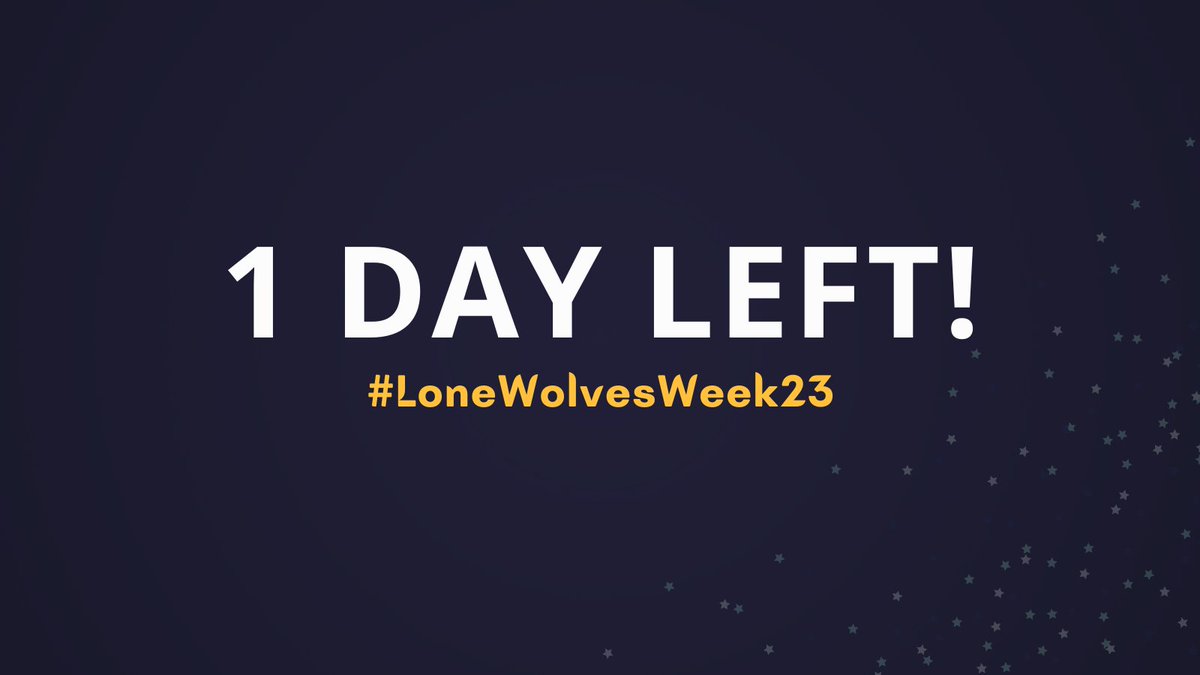 nilikhangdiwa's tweet photo. lone wolves week starts tomorrow! :3
#LoneWolvesWeek23 https://t.co/kFaKCsB14i