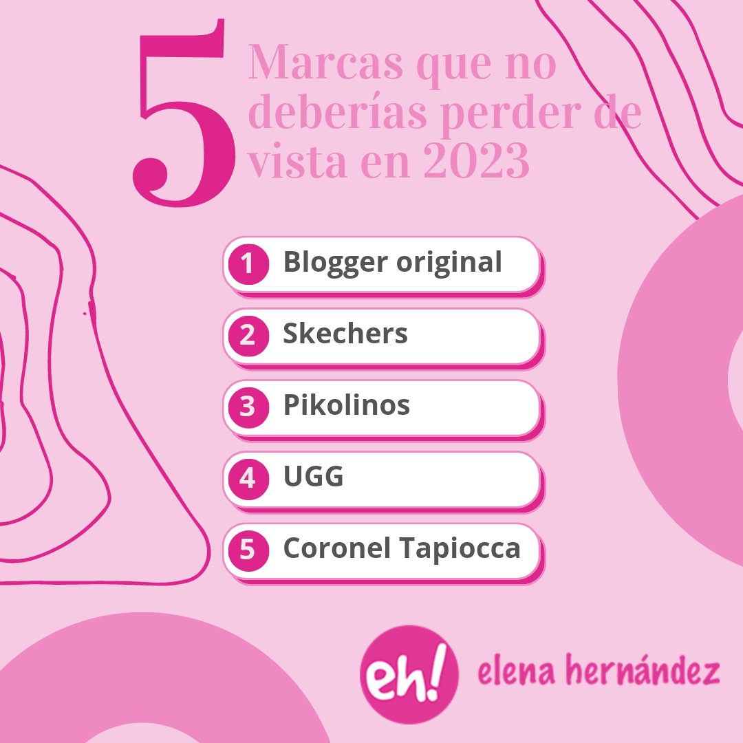 elenahernz's tweet photo. ✨Elena Hernández ✨siempre se rodea de las mejores #firmas del mercado nacional e internacional de #calzado 👢 🥾. En este ranking te damos a conocer las 5 #marcas a las que no deberías perder de vista en 2023. ¡Atrévete a probarlas! https://t.co/Zxu7sIOPPz