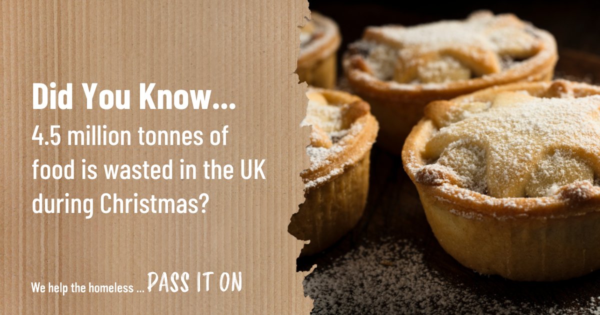 Pass It On (@passitoncharity) on Twitter photo <a href="/CommWaste/">Commercial Waste</a> found that 4.5 million tonnes of food is wasted in the UK during Christmas.
If you would like to #donate any packaged, nutritious and in-date food, you can make a donation any of our depots, visit our website for the address and opening times: passitonofficial.org/donate-essenti… <a href="/CommWaste/">Commercial Waste</a> found that 4.5 million tonnes of food is wasted in the UK during Christmas.
If you would like to #donate any packaged, nutritious and in-date food, you can make a donation any of our depots, visit our website for the address and opening times: passitonofficial.org/donate-essenti…
