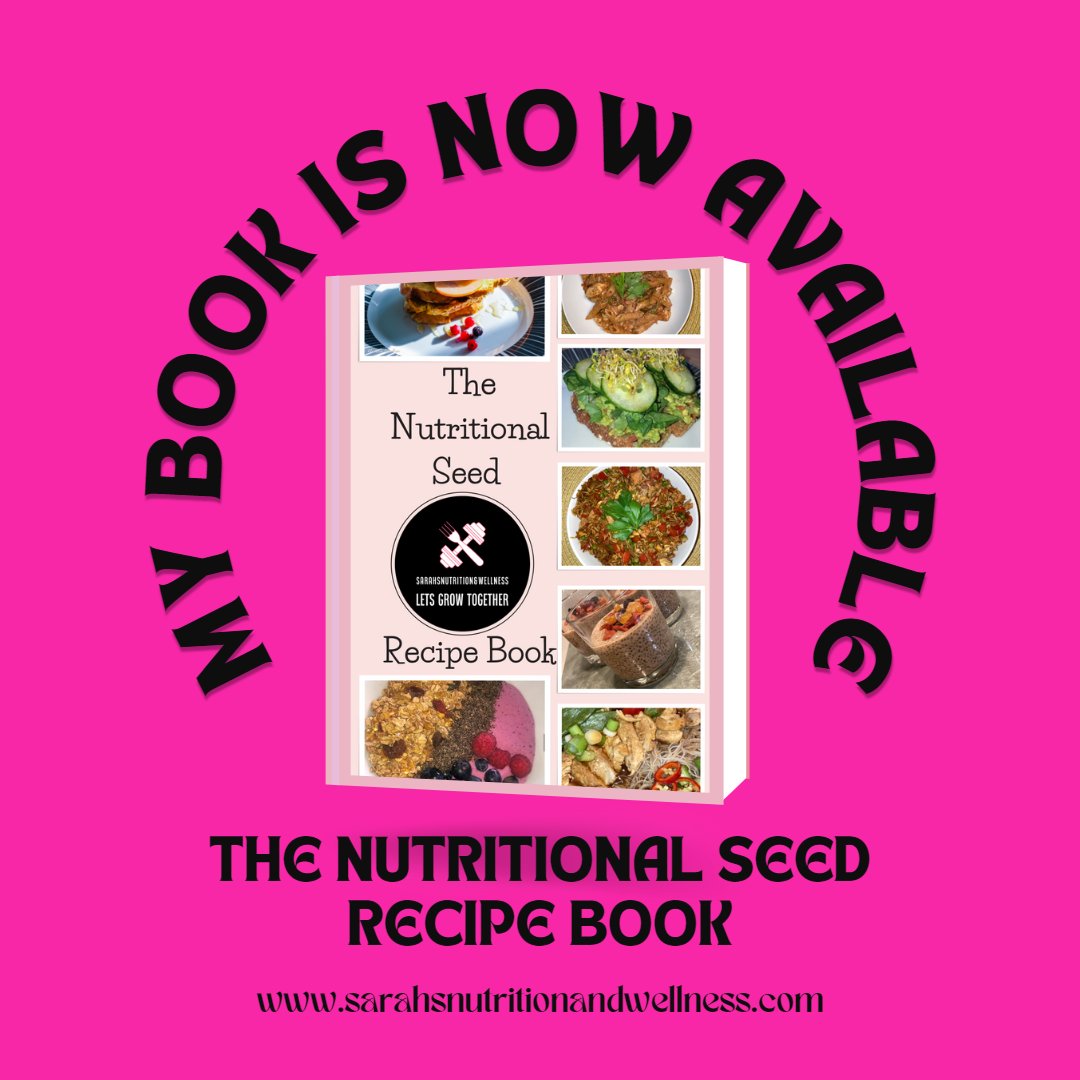 ✨ The Nutritional Seed Recipe Book ✨ 

AVALIBLE TO PURCHASE ON MY WEBSITE 

sarahsnutritionandwellness.com 

#letsgrowtogether #sarahsnutritionandwellness #nutritionalcoaching #recipebooklaunch #onlinerecipebook #healthyeatingmadeeasy #booklaunch