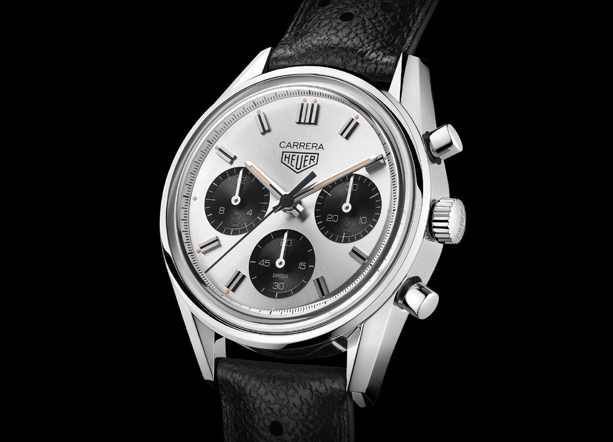 time_watches's tweet photo. #TAGHeuer is launching today the #Carrera #Chronograph 60th Anniversary, a 600-piece limited edition featuring a #pandadial which opens the celebrations of the 60th Anniversary of Jack Heuer’s iconic creation, the Carrera. Details and pricing at https://t.co/9fHulV4lyc https://t.co/QeztTOnRli