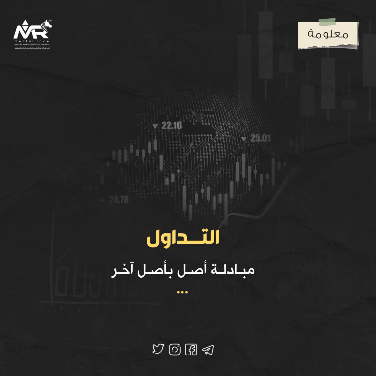 mental_race's tweet photo. يشير مفهوم التداول إلى شراء أصلًا ماليًا بسعر معين ثم بيعه مرة أخرى على أمل أن يكون بسعر أعلى يحقق الربح لصاحبه.👌💰
#Mental_RaceⓂ️ 
#بيتكوين #بلوك_تشين  #عملات_مشفرة #تشفير #عملات_رقمية #أسواق_مالية #استثمارات #استثمار. https://t.co/wTJRFJSwKV
