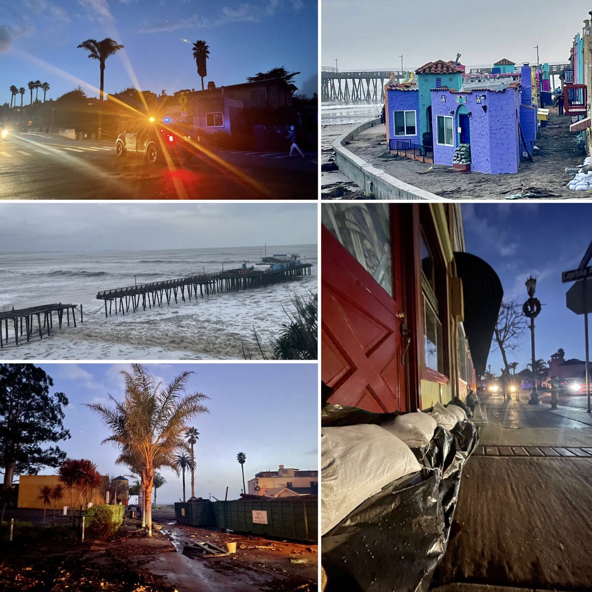 emily_hois's tweet photo. Colorful devastation in @Capitolavillage. Six #atmosphericrivers since NYE, three more on the way. From #megadrought to extreme #flooding, #climatechange is only worsening this weather whiplash. #wemustdobetter to reduce #GHGs. #CapitolaStrong #Californiastorm https://t.co/dr1YATWMRv