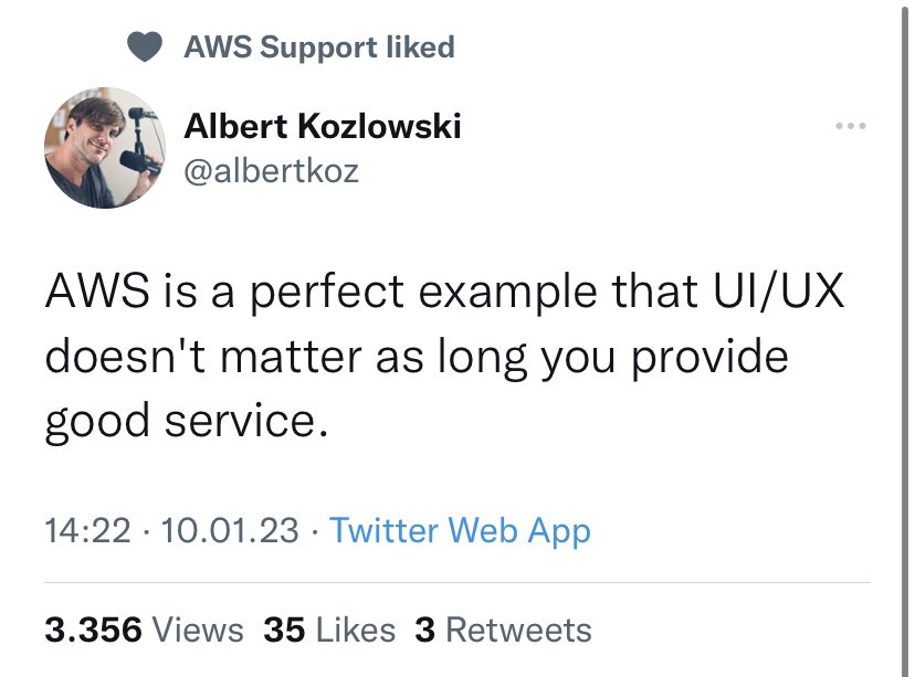 ImAWS UX/UI team is not going to be happy about this like