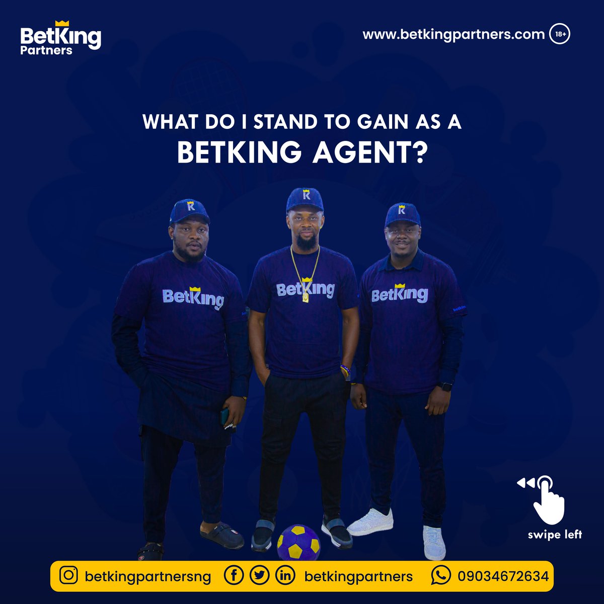BetkingPartners's tweet photo. Become your own BOSS, and become a BetKing agent today! 
Earn up to 200,000 commission and massive weekly and monthly bonuses when you sign up as a BetKing Agent. 

#betking #betkingpartners #becomeanagent #agentbusiness #joinourteam #makemoney #investtoday https://t.co/OW77ldKGZk