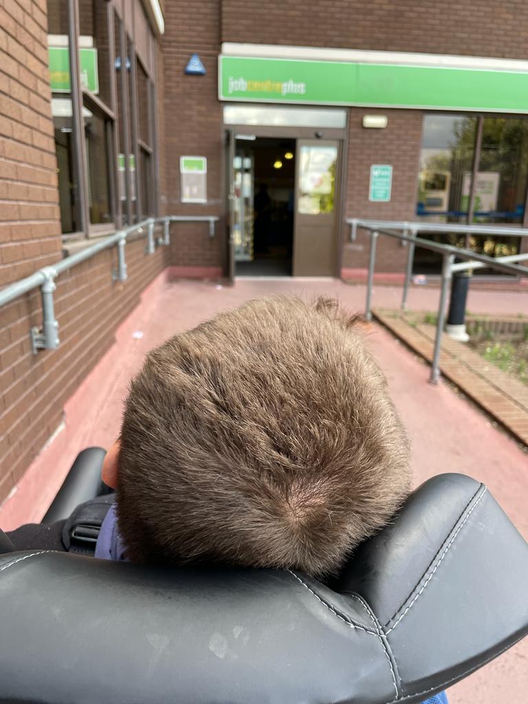 Did I tell you about when I took my eldest son to the Job Centre?
Sounds like a joke, right?? 
My son was assessed for his ability to do a job - it's the only way he gets Universal credit! He needs one to two people for ALL daily functions - the system caused emotional trauma.