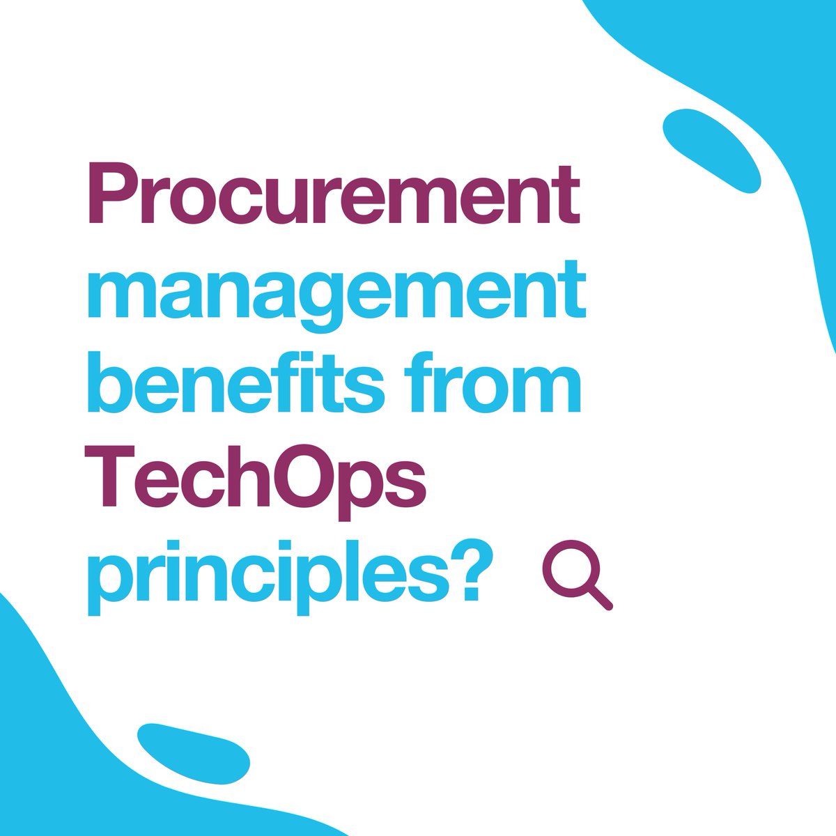 pharmatching's tweet image. Maximize your organization's success with TechOps principles in procurement management. Improved processes, reduced costs, and increased agility can help you stay competitive in today's market. Do you have experience incorporating TechOps principles? Share your story!