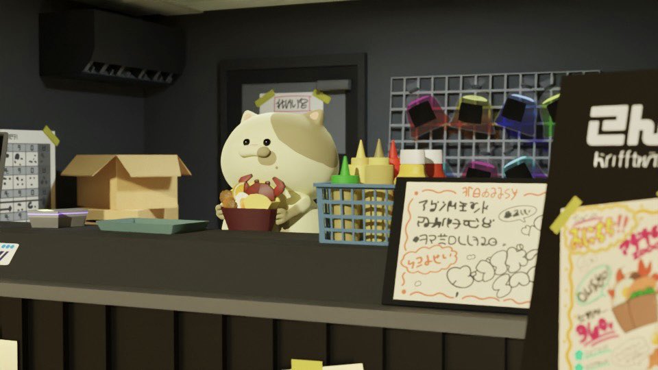Tem_3D's tweet photo. 店番コジャッジくん🦀
#Splatoon3 #Blender #b3d https://t.co/Cjb9ewudyU