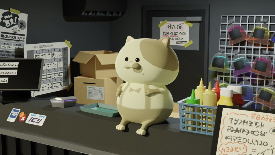 Tem_3D's tweet photo. 店番コジャッジくん🦀
#Splatoon3 #Blender #b3d https://t.co/Cjb9ewudyU