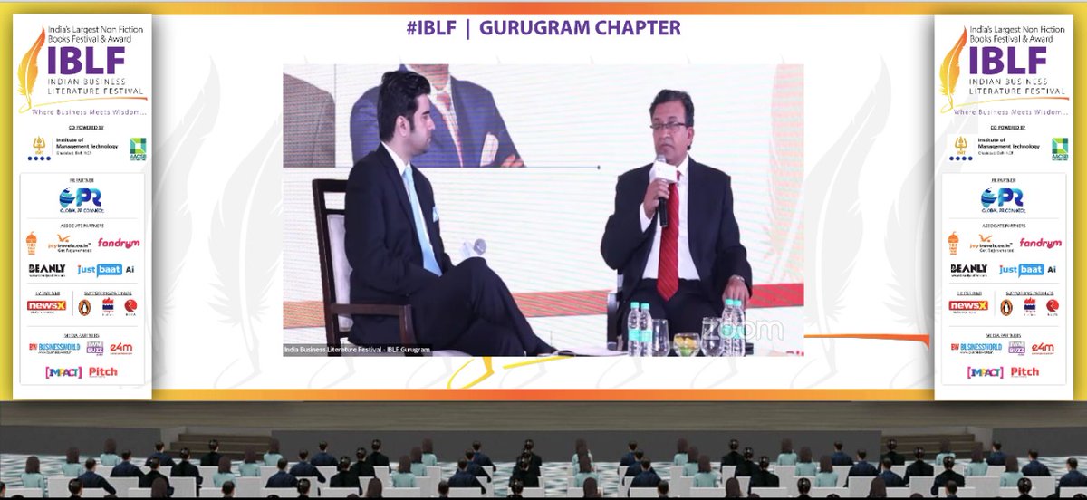 BWBusinessworld's tweet photo. Live:  @Nathansv, Partner &amp; Chief Talent Officer, @DeloitteIndia discussing his book "The Heart of Work" with @UdayPratapSingh, Associate Editor, @NewsX at 4th Edition of the Indian Business Literature Festival #IBLF #GurugramChapter

Join on: https://t.co/oVZcEoypJY https://t.co/G4eb10dkpe