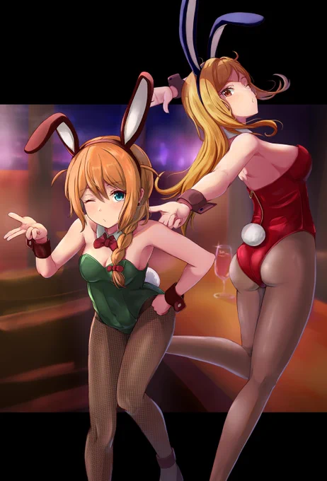 兎年だしこのみさんと莉緒再掲しても……バレへんか…… 