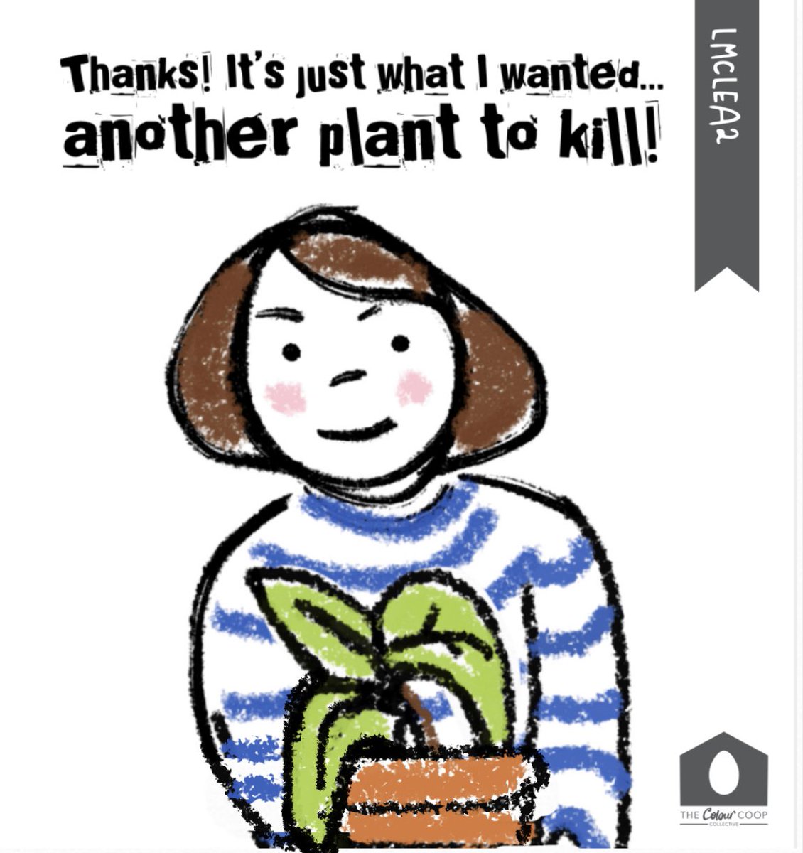 lmclea2's tweet photo. At @creative_card_collective we’re celebrating houseplants today. I love them, I’m just not always good at caring for them #houseplants #plants #copywriter #copy #freelancewriter #copywriting #greetingcards #fun #funny #humour #humourcards #funnycards #jokewriter https://t.co/LWMzdA076C