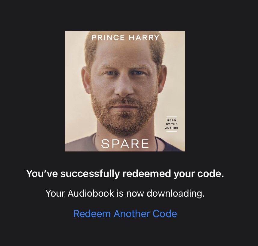 WiseOne323's tweet photo. Congratulations Prince Harry on your best selling memoir. 🎉🎉🎉
The truth shall set you free. 🙏🏽 Thoroughly enjoying hearing Harry’s stories in his voice.🤴Highly recommend buying hardcover and audiobook. #Spare #SparebyPrinceHarry https://t.co/SOEmBnGTPy