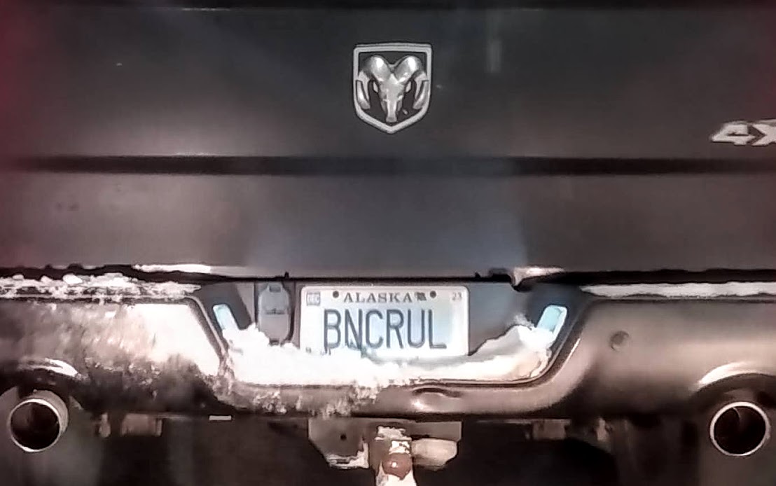 What does this mean? "Been Cruel"? That's very on-brand for <a href="/Dodge/">Dodge</a>'s pointlessly aggressive ad campaign, but I'm open to other interpretations,