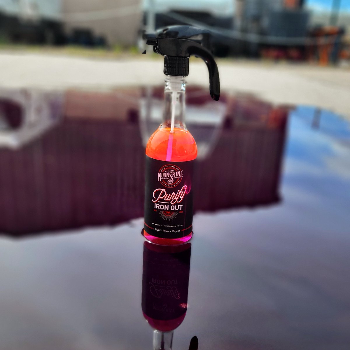 GetMoonshine's tweet photo. Purify your paintwork and wheels with Moonshine!✨
Our Purify Iron Out is the perfect product for removing fallout and brake dust... 

⭐️⭐️⭐️⭐️⭐️
Available on our website! Link in bio...
#wednesdaythought #detailing #cars #Automotive https://t.co/1dxGkK3Dav