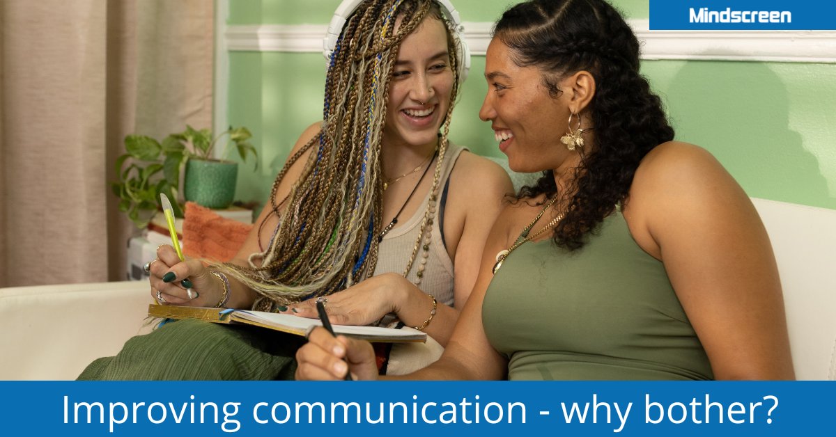 MindscreenLtd's tweet photo. How can improving communication help me? You might think, does it matter if other people don’t get me or vice versa? Read more here: https://t.co/vRCO4M14K5 #childrensmentalhealth #childrenswellbeing #mindscreen https://t.co/Ki6chAJwVK