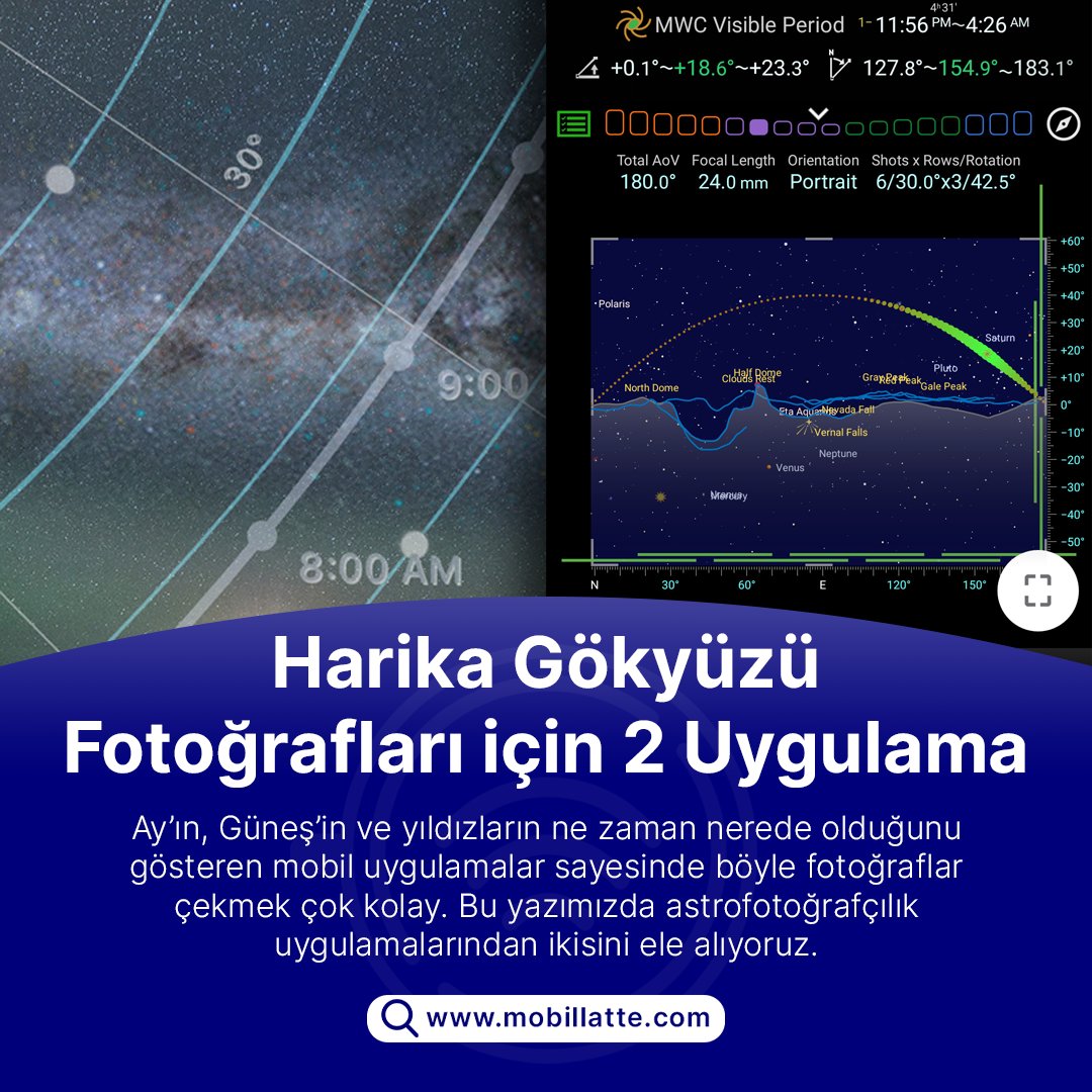 mobillattecom's tweet photo. Astrofotoğrafçılığa meraklılara bir önerimiz var! 

https://t.co/U6TewIJ8IC

#mobillatte #fotoğraf #photo #manzara #sun #moon #astrofotografia #like #likers #view #Photopills #PlanitPro https://t.co/ZhYhh5wEta