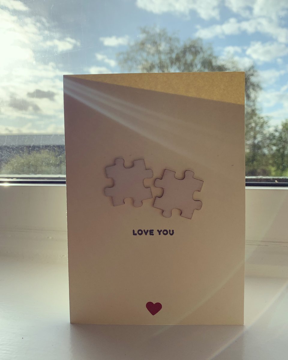 Buy one of our handmade Puzzle Piece Cards for just £3 delivered (UK only). 🤩 

Comment or DM us to purchase ♥️🧩 

Thank you for taking the time to read &amp; for your support 🤍

#CinnamonSpicedCards 
#SmallBusiness #SmallBiz #EarlyBiz #SBS #SBSWinner