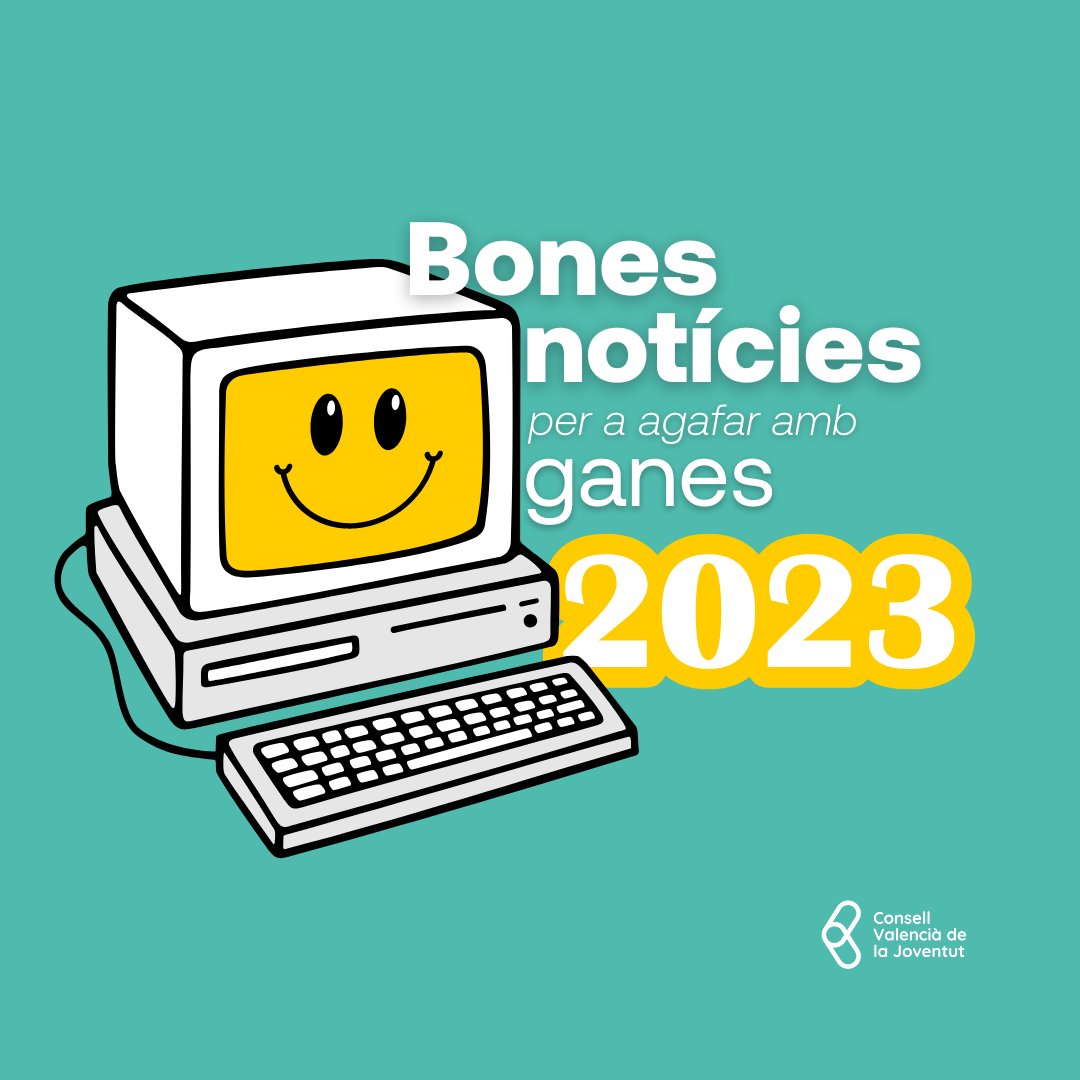 ConsellJove's tweet photo. 🙋‍♀️ Arranquem el nou any igual que acabarem l'anterior: amb bones notícies✨

🎉 En 2023 only good vibes.

🧶 FIL https://t.co/mJQJwXd50k