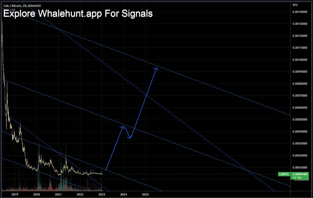 AndrewGriUK's tweet photo. #LSK This year will be broken downtrend channel . Lisk will be announce big changes in the protocol
 #LSKBTC https://t.co/IvyAyE37KQ