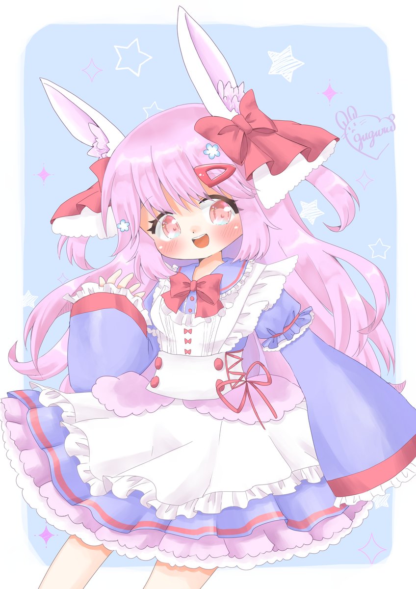 「うさ耳ちゃん描けた('ω`*) 」|ぐぐるのイラスト
