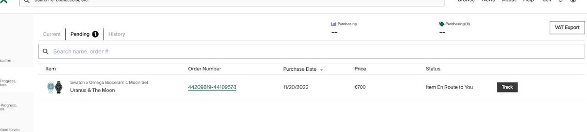 Sauzer01's tweet photo. @stockx where is my order ? 44209819-44109578 ordered 20th November still not delivered.
And support just do not reply https://t.co/SYh3w5V2g9