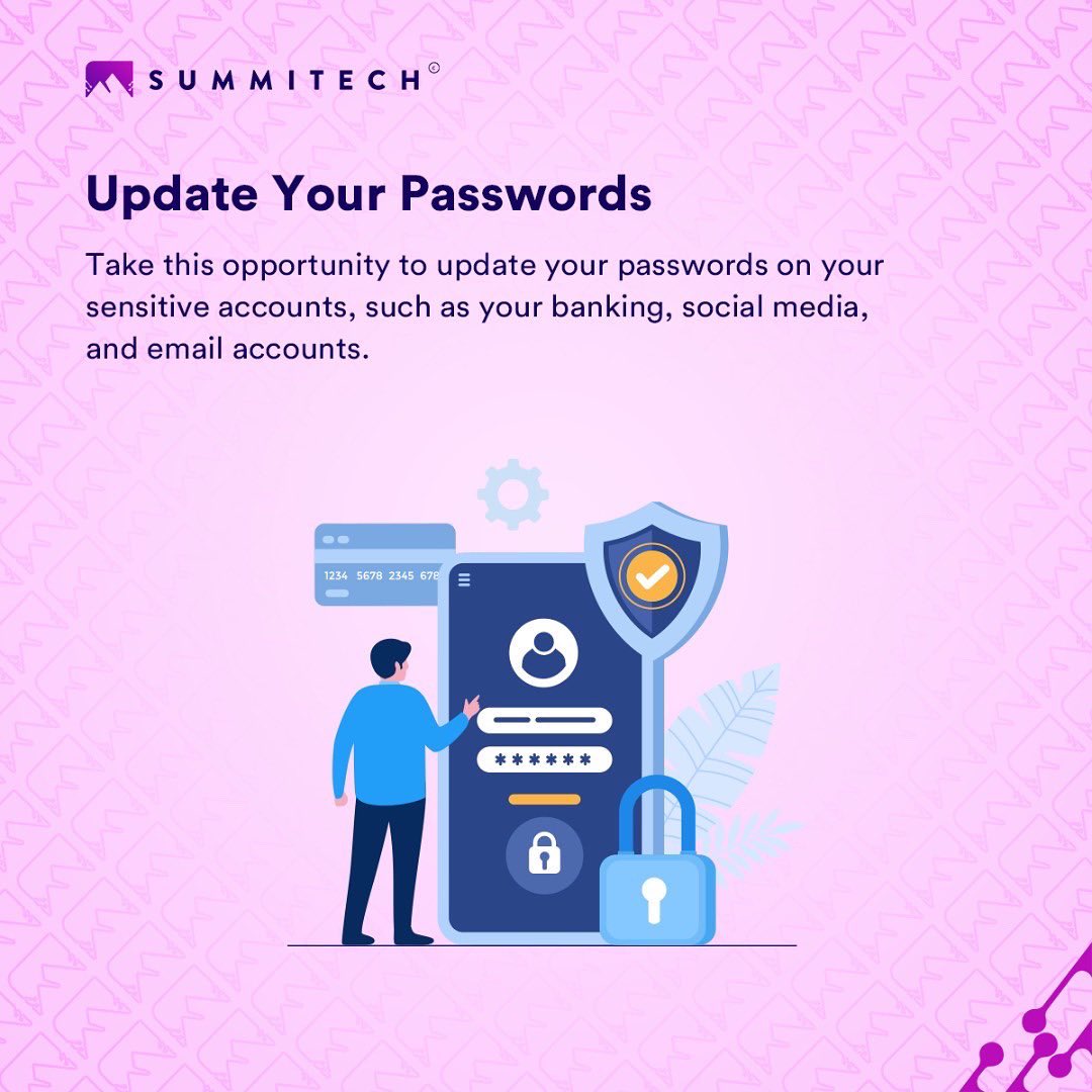 SummitechIO's tweet image. Start the year with these common but useful tech tips. 

They are guaranteed to keep you more organized and protected.

#techtips #startyouryearright #2023 #techgenius #summitech