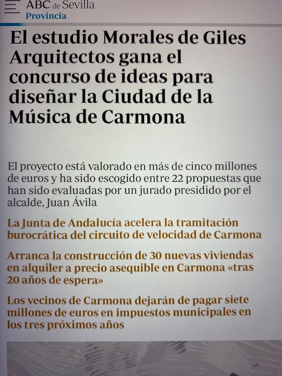 PPdeCarmona's tweet photo. Cuatro buenas noticias para comenzar el año. Enhorabuena, Carmona!! 👏👏👏 https://t.co/1pEt0JbDY0