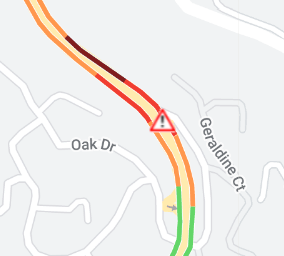 KCBSAMFMTraffic's tweet photo. UPDATE: In the #SantaCruzMountains, northbound #Highway17 is now closed at #RedwoodEstatesRd., where traffic is being diverted off. A car went down a cliff about 60 feet, there minor injuries involved. A #specialtrafficalert is now in effect.
#KCBSTraffic
@KCBSRadio https://t.co/dZryiMcQN0