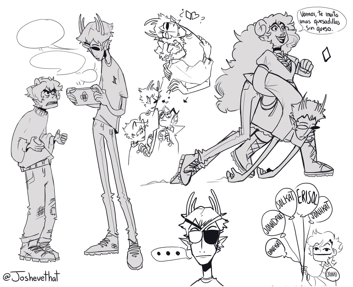 things I did recently (1/??) various sketches. ✨✨✨ #Homestuck #HOM3STUCK #Solluxcaptor #home22tuck